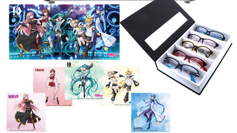 Limited To 39 Sets Hatsune Miku 10th Anniversary Computer Glasses Set Available Overseas 8107